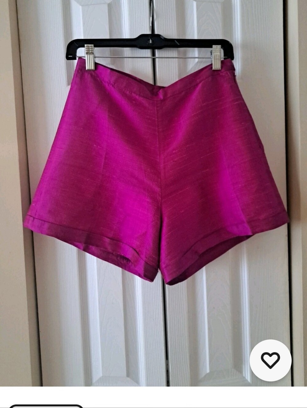 Julia Amory Kelly Dupioni Shorts In Color Magenta. LNWOT SzS